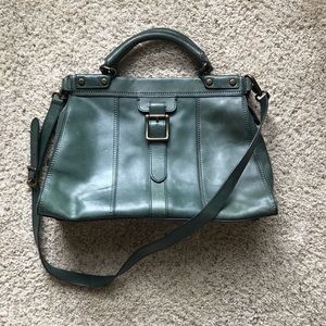 Fossil Work Tote Bag in Teal